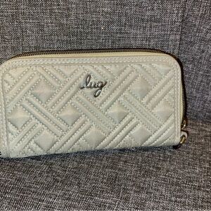 Lug Women's Quilted Wallet - Light Gray